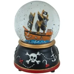 Northlight 5" Children's Musical Pirate Ship At Sea Snow Globe Black 17 Northlight 5" Children's Musical Pirate Ship At Sea Snow Globe Black -Northlight 2306223302364750496 2