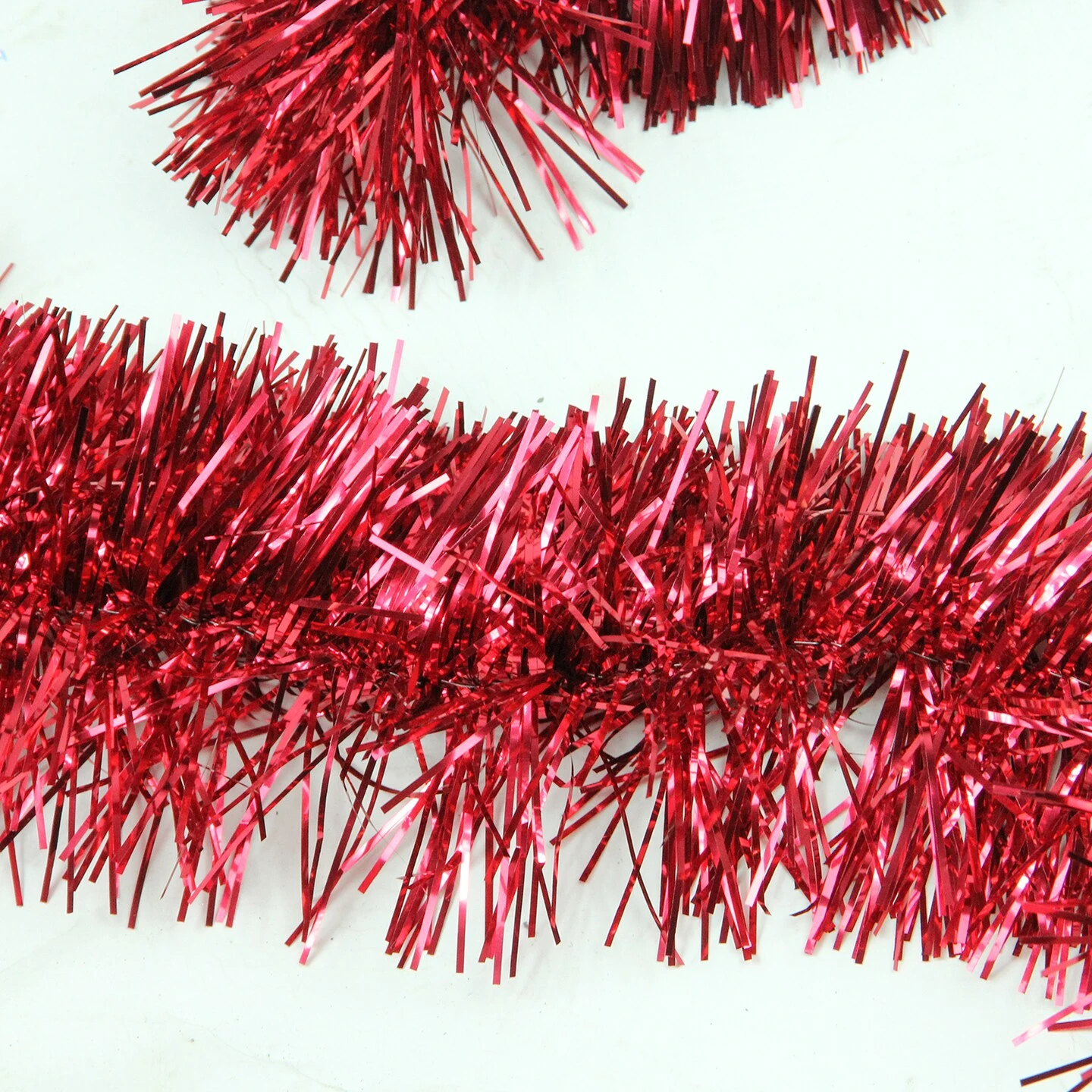 Northlight Commercial Christmas Foil Tinsel Garland - 50' X 4" - Red - Unlit 5 Northlight Commercial Christmas Foil Tinsel Garland - 50' X 4" - Red - Unlit - Image 3