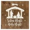 Northlight 16" Square Nativity Scene Wooden Christmas Plaque Brown 2 Northlight 16" Square Nativity Scene Wooden Christmas Plaque Brown -Northlight 2306223302738043552