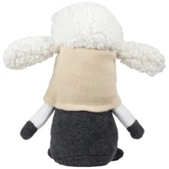Northlight Plush Springtime Floral Sheep Gnome Easter Decoration - 9" - Gray And White -Northlight 2306258947946025776