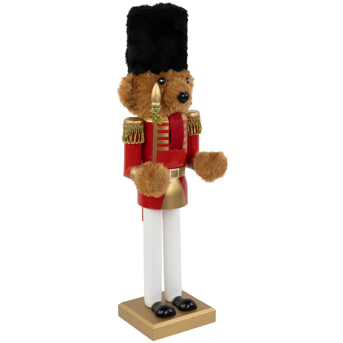 Northlight Plush Teddy Bear Soldier Christmas Nutcracker - 14" - Red And Gold 7 Northlight Plush Teddy Bear Soldier Christmas Nutcracker - 14" - Red And Gold - Image 5