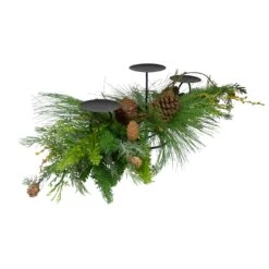 Northlight 32" Brown And Green Artificial Pine Cone And Pine Needle Christmas Candle Holder 10 Northlight 32" Brown And Green Artificial Pine Cone And Pine Needle Christmas Candle Holder -Northlight 2306269867461317280