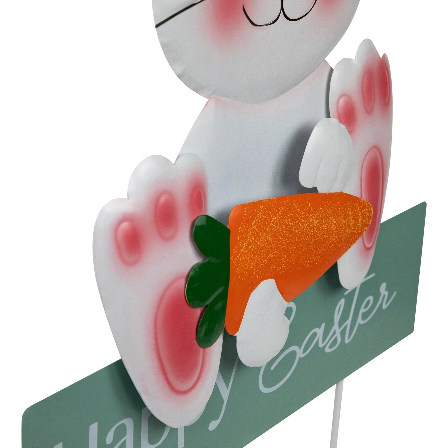 Northlight Bunny With Carrot Happy Easter Outdoor Garden Stake - 18.75" White 9 Northlight Bunny With Carrot Happy Easter Outdoor Garden Stake - 18.75" White - Image 7