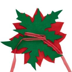 Northlight Red Poinsettia Tie-On Christmas Tree Topper Unlit - 14" -Northlight 2306315552294847712