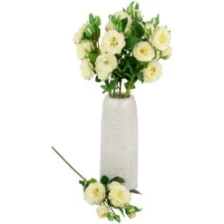 Northlight Real Touch™ White Artificial Camellia Rose Floral Sprays, Set Of 6 - 23" -Northlight 2306315552735249632