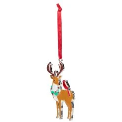 Northlight Reindeer With Cardinal And Wreath Christmas Ornament - 4" Brown 15 Northlight Reindeer With Cardinal And Wreath Christmas Ornament - 4" Brown -Northlight 2306316297225174320