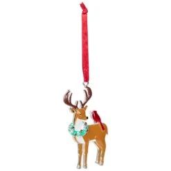 Northlight Reindeer With Cardinal And Wreath Christmas Ornament - 4" Brown 14 Northlight Reindeer With Cardinal And Wreath Christmas Ornament - 4" Brown -Northlight 2306330363243068720