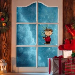 Northlight Peanuts Charlie Brown With Iconic Tree Double Sided Christmas Window Cling Decoration Red 12 Northlight Peanuts Charlie Brown With Iconic Tree Double Sided Christmas Window Cling Decoration Red -Northlight 2306337278908934048