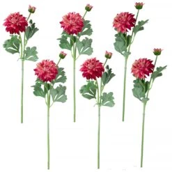 Northlight Real Touchâ„¢ Pink Dahlia Artificial Floral Sprays, Set Of 6 - 23"