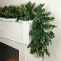 Northlight 9' X 10" Yorkshire Pine Artificial Christmas Garland - Unlit Green 10 Northlight 9' X 10" Yorkshire Pine Artificial Christmas Garland - Unlit Green -Northlight 2306343817943311008
