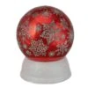 Northlight LED Lighted Shiny Snowflake Water Globe Decoration - 6.5" - Red - Warm White 1 Northlight LED Lighted Shiny Snowflake Water Globe Decoration - 6.5" - Red - Warm White -Northlight 2306343818620691104