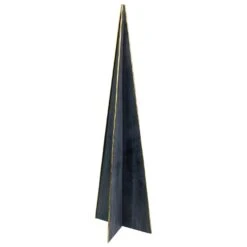 Northlight Triangular Christmas Tree Decoration - 20" - Blue And Gold -Northlight 2306343819050607264 2