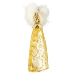 Northlight 10" Gold And White Angel Christmas Tree Topper, Unlit 11 Northlight 10" Gold And White Angel Christmas Tree Topper, Unlit -Northlight 2306343819376321184