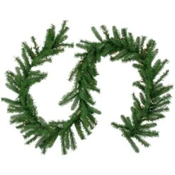 Northlight 9' X 10" Pre-Lit Sierra Noble Fir Artificial Christmas Garland, Clear Lights Green 13 Northlight 9' X 10" Pre-Lit Sierra Noble Fir Artificial Christmas Garland, Clear Lights Green -Northlight 2306343819402928800 2