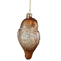 Northlight 4.5" Brown And White Glass Owl Christmas Ornament 12 Northlight 4.5" Brown And White Glass Owl Christmas Ornament -Northlight 2306357945987646688