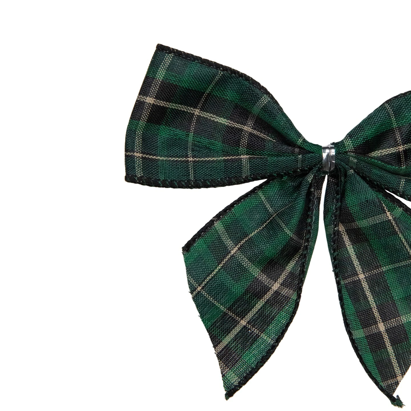 Northlight 2-Loop Christmas Bow Decorations - 5.5" - Green And Black - Pack Of 6 7 Northlight 2-Loop Christmas Bow Decorations - 5.5" - Green And Black - Pack Of 6 - Image 5
