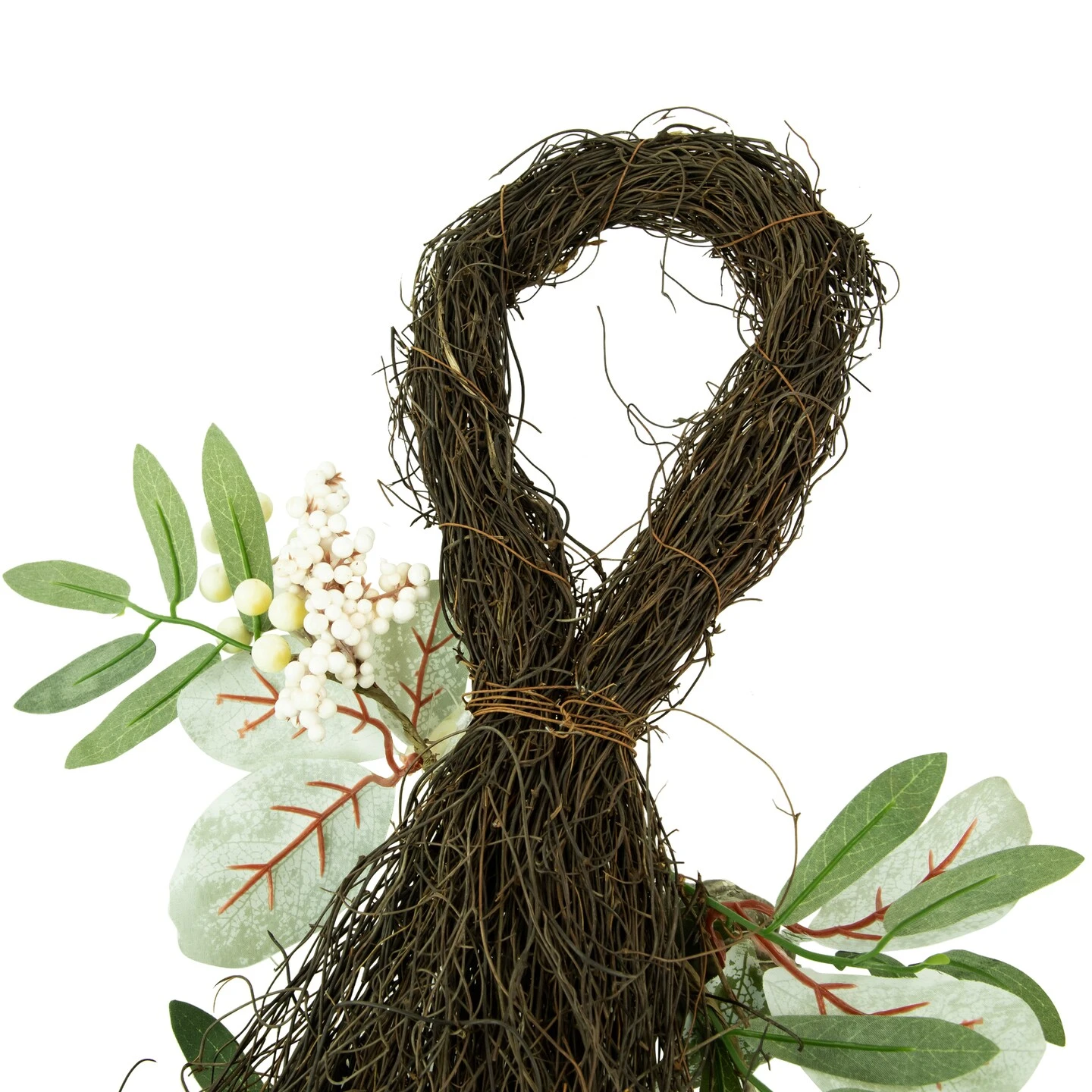 Northlight 24" Pumpkins And Berries Artificial Fall Harvest Twig Teardrop Swag Brown 6 Northlight 24" Pumpkins And Berries Artificial Fall Harvest Twig Teardrop Swag Brown - Image 4