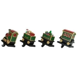 Northlight Set Of 4 Merry Christmas Train Stocking Holders 5" Red 11 Northlight Set Of 4 Merry Christmas Train Stocking Holders 5" Red -Northlight 2306357947761837280