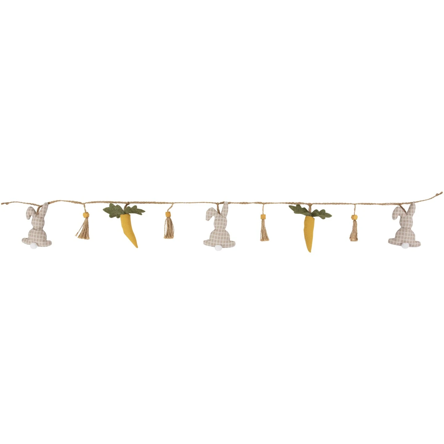 Northlight Plush Rabbit And Carrot Twine Easter Garland -3.5' Beige 7 Northlight Plush Rabbit And Carrot Twine Easter Garland -3.5' Beige - Image 5
