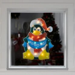 Northlight 17.5" Lighted Penguin Christmas Window Silhouette Black 14 Northlight 17.5" Lighted Penguin Christmas Window Silhouette Black -Northlight 2306367283674563808
