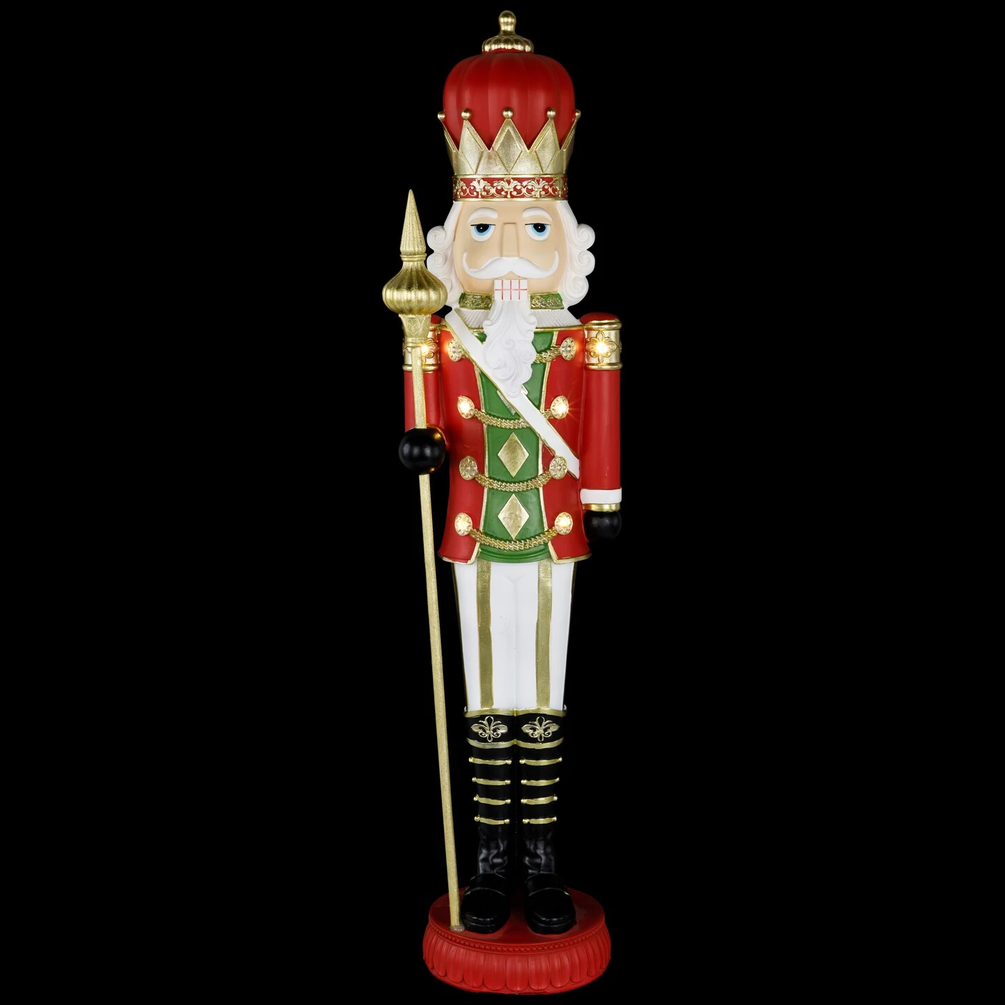 Northlight 22" Red And Gold Christmas Nutcracker With Scepter 6 Northlight 22" Red And Gold Christmas Nutcracker With Scepter - Image 4