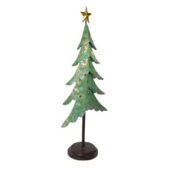 Northlight Rustic Layered Christmas Tree With Star Decoration - 31" - Green And Gold Finish 11 Northlight Rustic Layered Christmas Tree With Star Decoration - 31" - Green And Gold Finish -Northlight 2306367284494353632