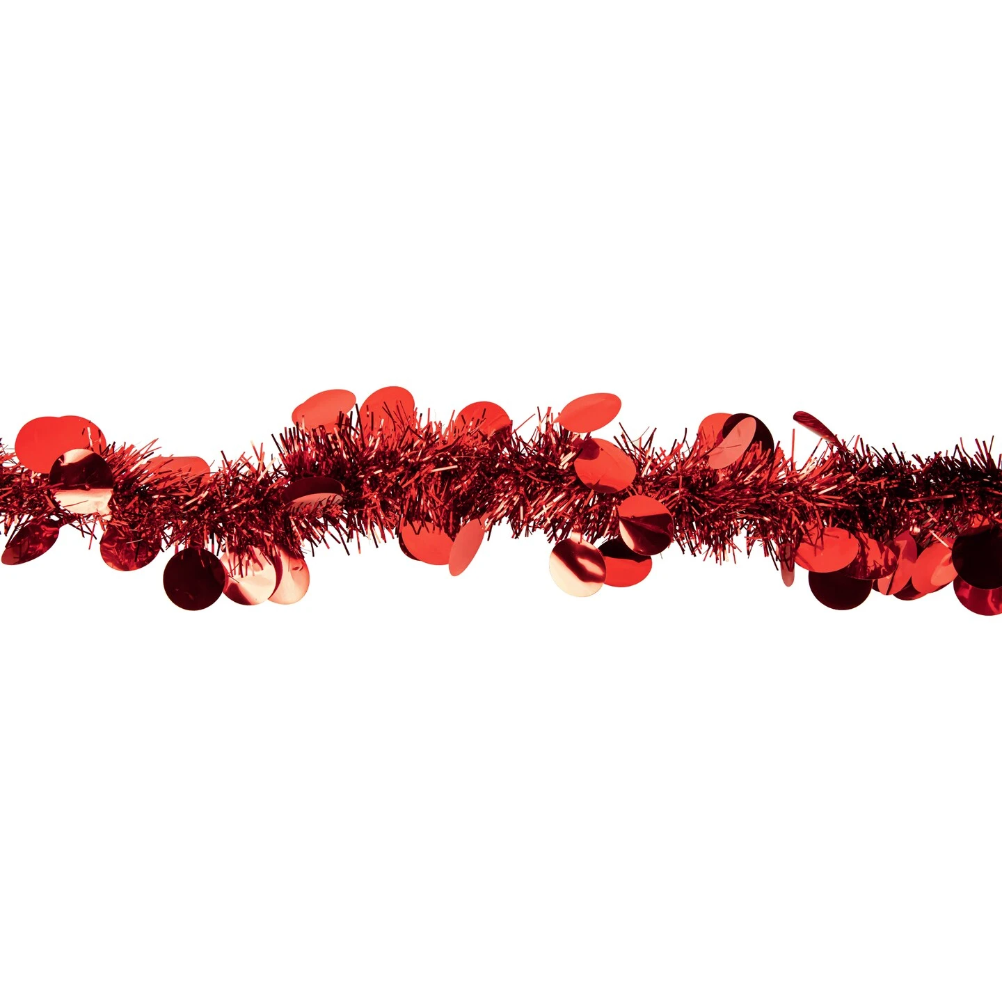 Northlight Tinsel Commercial Length Christmas Garland - 50' X 2.5" - Red - Unlit 6 Northlight Tinsel Commercial Length Christmas Garland - 50' X 2.5" - Red - Unlit - Image 4