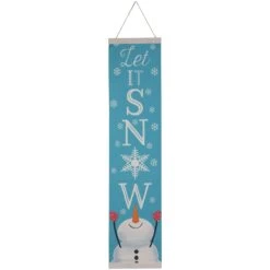 Northlight 43" Let It Snow Christmas Wall Sign Blue