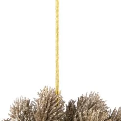 Northlight Glitter Pine Christmas Ball Ornament - 6" - Gold 15 Northlight Glitter Pine Christmas Ball Ornament - 6" - Gold -Northlight 2306386830645150944