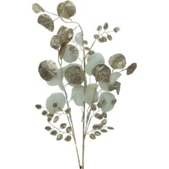 Northlight Glittered Winter Leaves Artificial Christmas Spray - 32" - White And Gold 14 Northlight Glittered Winter Leaves Artificial Christmas Spray - 32" - White And Gold -Northlight 2306386830947140832