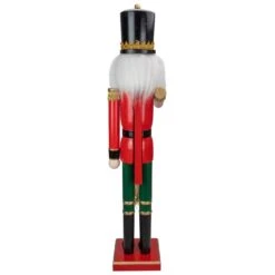 Northlight 36" Red And Green Christmas Nutcracker Soldier With Horn -Northlight 2306386831260665056