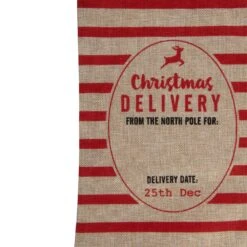 Northlight 19" Beige And Red Striped "Christmas Delivery" Stocking With Loop 11 Northlight 19" Beige And Red Striped "Christmas Delivery" Stocking With Loop -Northlight 2306386831328822496