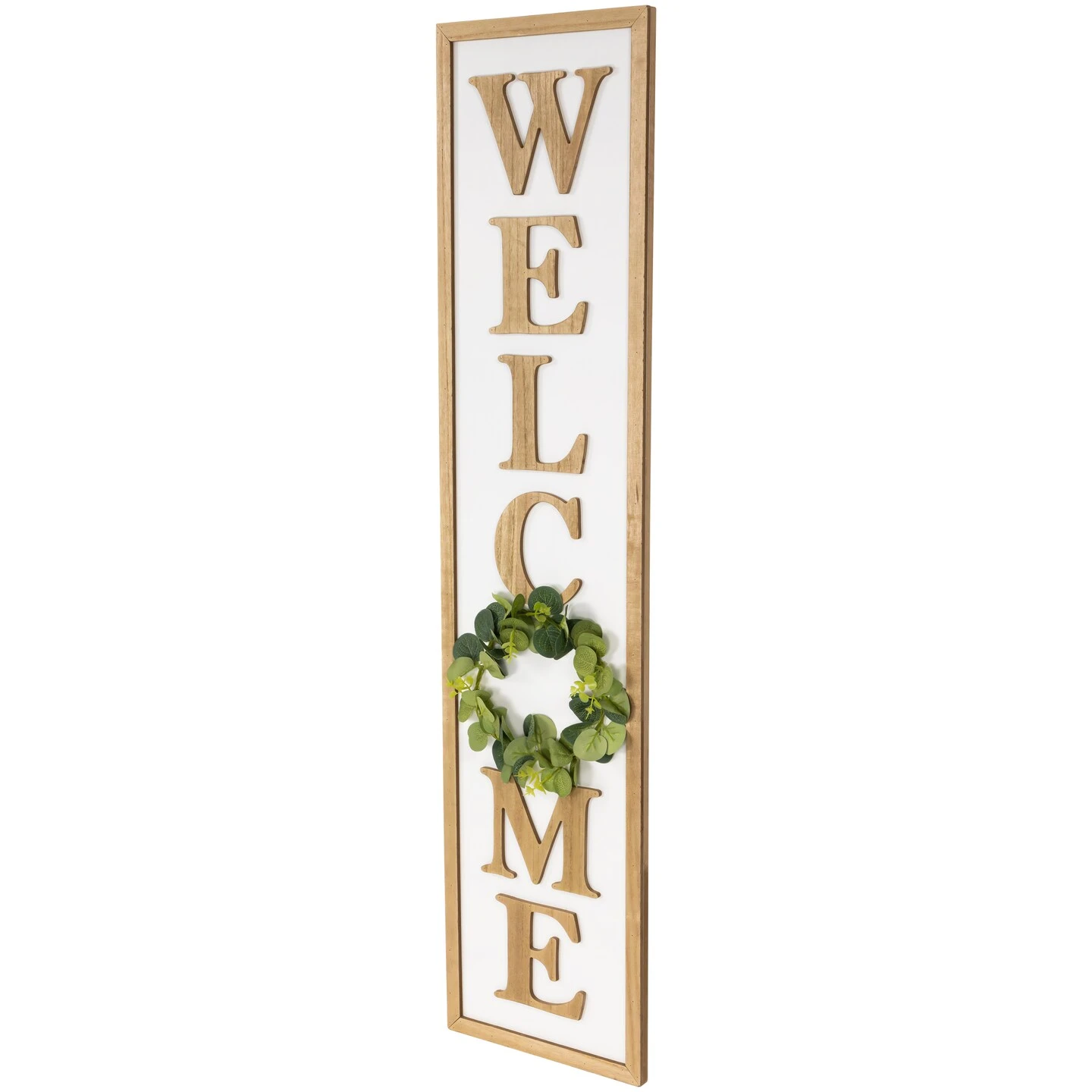 Northlight "Welcome" Wooden Framed Outdoor Porch Sign- 40" Brown 7 Northlight "Welcome" Wooden Framed Outdoor Porch Sign- 40" Brown - Image 5