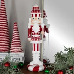 Northlight Christmas Candy Nutcracker King - 21.75" - Red -Northlight 2306399928429287632 2