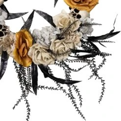 Northlight Skulls With Roses Halloween Foliage Wreath - 14" - Unlit Gray 15 Northlight Skulls With Roses Halloween Foliage Wreath - 14" - Unlit Gray -Northlight 238023326480816