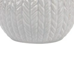 Northlight Ceramic Cable Knit Christmas Candle Holder - 3.75" - Gray 16 Northlight Ceramic Cable Knit Christmas Candle Holder - 3.75" - Gray -Northlight 238238339682480
