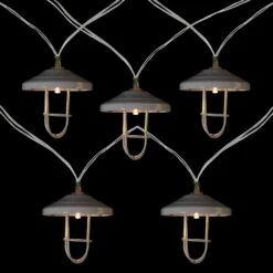 Northlight LED Lantern Christmas Light Set - 3' Clear Wire - 10ct White -Northlight 245500122457232