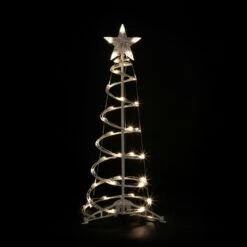 Northlight LED Lighted Spiral Outdoor Christmas Trees - 3' And 4' - Warm White Lights - Set Of 2 -Northlight 249083126745648
