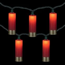 Northlight Shotgun Shells Patio Light Set - Red And Gold - 6' Green Wire - 10ct 12 Northlight Shotgun Shells Patio Light Set - Red And Gold - 6' Green Wire - 10ct -Northlight 250107129112720