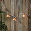 Northlight Shark Indoor Outdoor Patio Light Set - 6'- White Wire - 10ct Gray 1 Northlight Shark Indoor Outdoor Patio Light Set - 6'- White Wire - 10ct Gray -Northlight 253661968135904