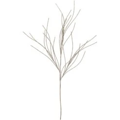 Northlight 36" Champagne Gold Glittered Christmas Twig Spray