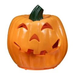 Northlight LED Lighted And Animated Double-Sided Jack O' Lantern Halloween Decoration - 9.75" Orange -Northlight 261401215883184