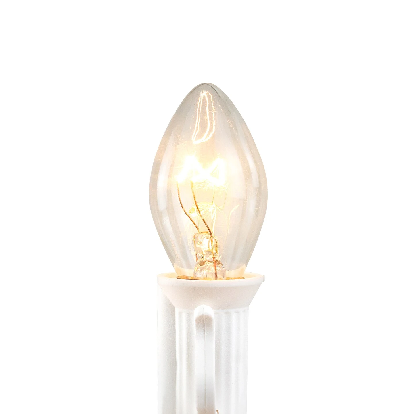 Northlight C7 Christmas String Lights - Clear - 24' White Wire - 25ct 6 Northlight C7 Christmas String Lights - Clear - 24' White Wire - 25ct - Image 4