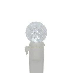 Northlight LED G12 Berry Christmas Lights - Pure White - 16' White Wire - 50ct -Northlight 26230711729168