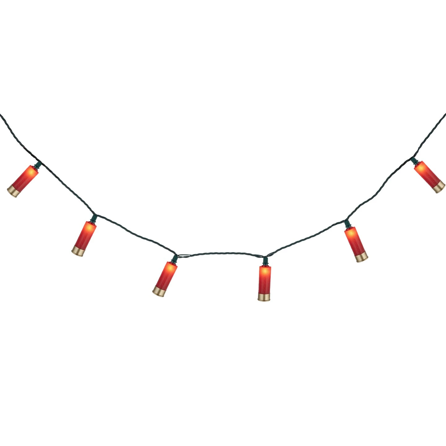 Northlight Shotgun Shells Patio Light Set - Red And Gold - 6' Green Wire - 10ct 7 Northlight Shotgun Shells Patio Light Set - Red And Gold - 6' Green Wire - 10ct - Image 5