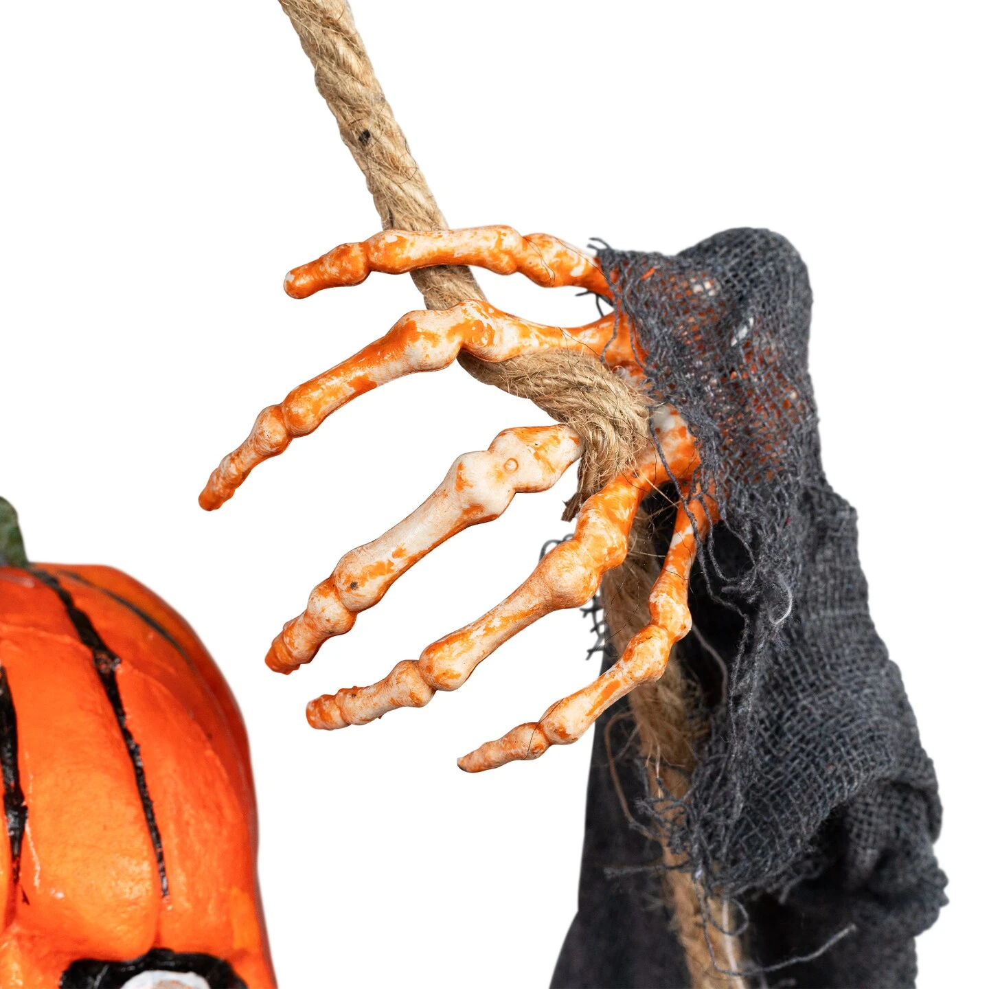 Northlight Animated Swinging Pumpkin Man Halloween Decoration - 30" Gray 9 Northlight Animated Swinging Pumpkin Man Halloween Decoration - 30" Gray - Image 7