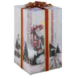 Northlight Musical Santa Lighted Snowing Gift Box With Ribbon Christmas Decoration - 12" Multi 13 Northlight Musical Santa Lighted Snowing Gift Box With Ribbon Christmas Decoration - 12" Multi -Northlight 269575433977568