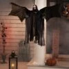 Northlight LED Lighted Animated Winged Grim Reaper Halloween Decoration - 50" Black 2 Northlight LED Lighted Animated Winged Grim Reaper Halloween Decoration - 50" Black -Northlight 270832351615920