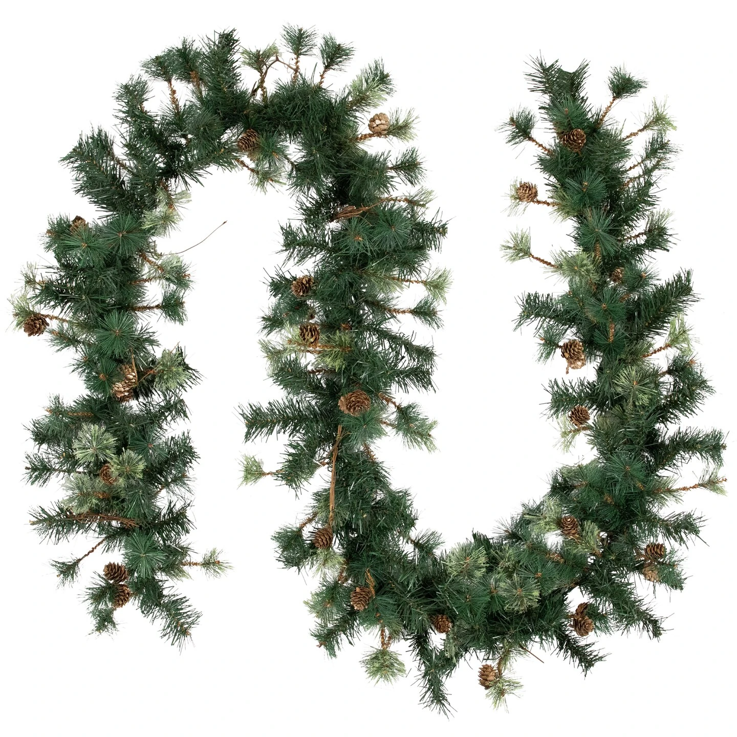 Northlight Yorkville Pine, Twig And Pinecone Artificial Christmas Garland - 9' X 12" - Unlit Green 3 Northlight Yorkville Pine, Twig And Pinecone Artificial Christmas Garland - 9' X 12" - Unlit Green