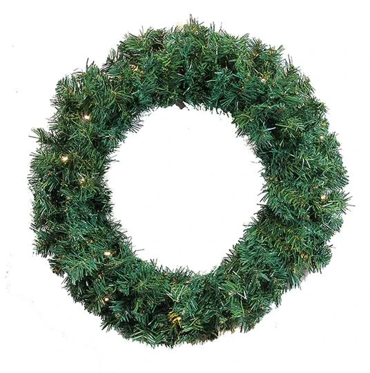 Northlight 24" Pre-Lit Cedar Pine Artificial Wreath With Warm White LED Lights 3 Northlight 24" Pre-Lit Cedar Pine Artificial Wreath With Warm White LED Lights